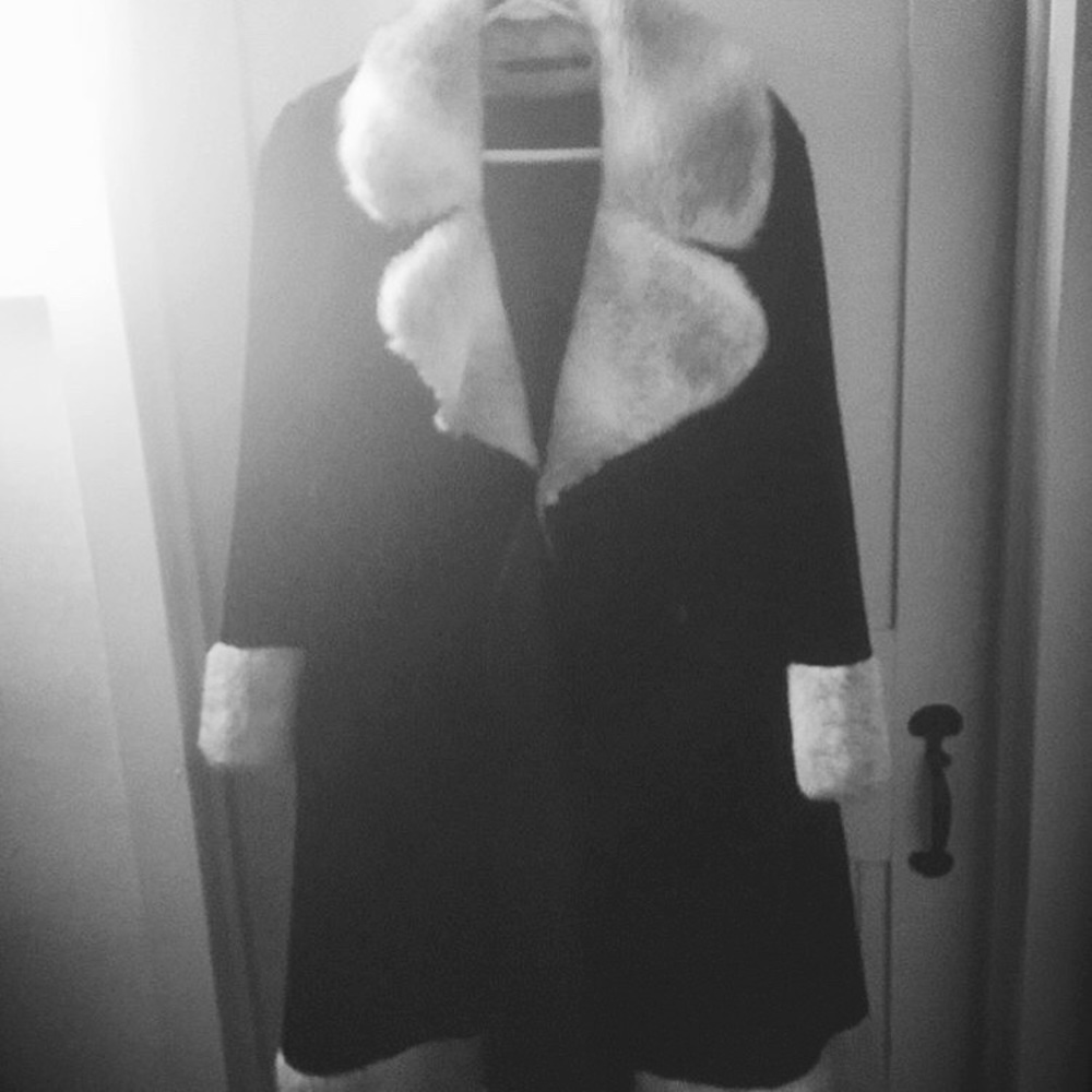 60’s black and white mod coat